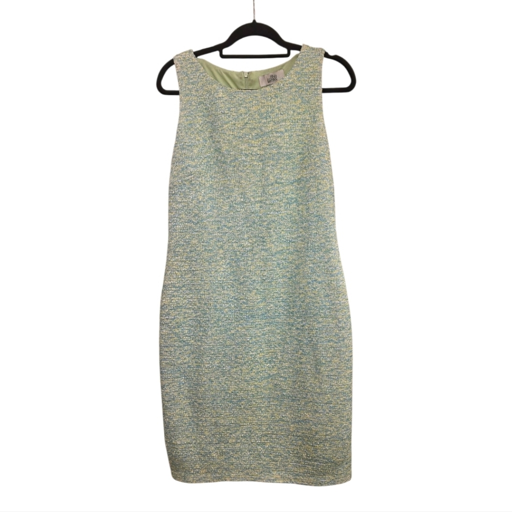 BELLE BADGLEY MISCHKA Boucle Sheath Dress - Size 14